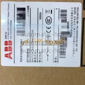 1sca101547r1001 Abb 1pcs New Ot1000e12 1000a Switch Disconnector