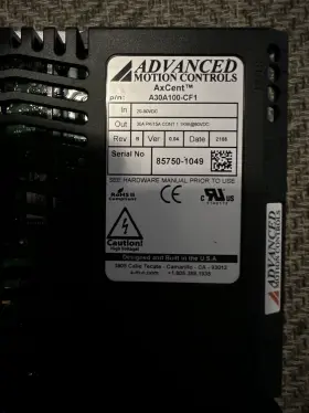 A30a100-cf1 Advanced Motion Controls A25a100