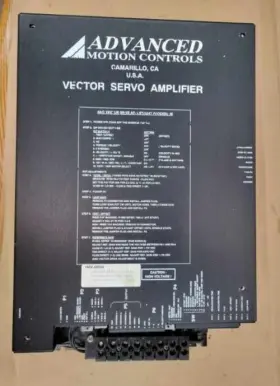 Inv-0096 Advanced Motion Controls Vector Servo Amplifier 10/15hp Fadal Vmc 2040 Spindle