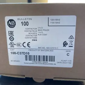 100-c37d10 Allen-bradley 100c12d10 Us 100-c37d10. Contactor. 110-120vac