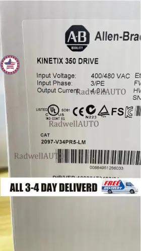 Allen-bradley 884951256033 2097-v34pr5-lm /a Kinetix 350 Servo Driver New Factory Sealed Ab