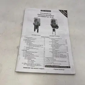 2.2kn Ari Armaturen Operating Manual Ari-premio 2.2-25 Switching Electric Actuator