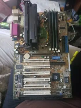 P3b-f Asus 1pc Used Dual Isa Slot 5 Pci Slots Send Cpu And Memory /