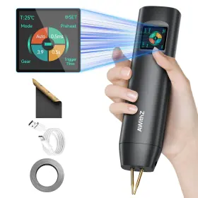 Awithz 711544553854 Battery Spot Welder 1.5ftft Lcd 99 Gear Adjustable Handheld Auto A
