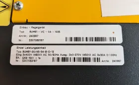 Bum61-vc-0a-1035 Baumueller Bum61-vc-0a-0135 Servo Drive Bum61-30/45-54-b-0-12