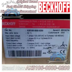 Ax5106-0000-0200 Beckhoff Brand New High Quality Guaranteed Free Ship