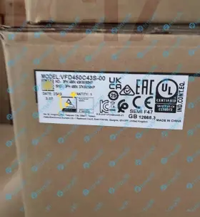 Vfd450c43s-00 Delta 1pc New Vfd Inverter 45kw 60hp 3p 480v