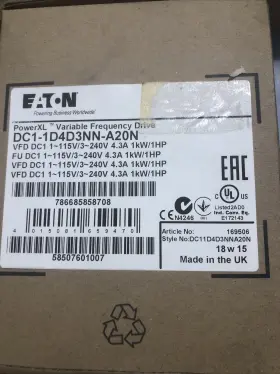 Dc1-344d1nn-a20n Eaton New Sealed Dc1-1d4nn-a20n Power Xl Variable Frequency Drive