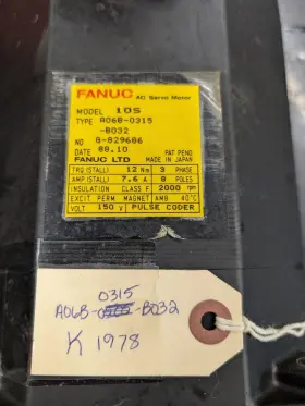 A06b-0315-b032 Fanuc K1978 Motor