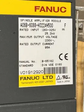 A06b-6088-h322 Fanuc A06b-6088-h322#h500 F Spindle Amplifier Module Never Used See Photos