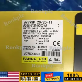 A06b-6134-h202 Fanuc A06b-6134-h202#a New Servo Drive A06b6134h202#a Dhl Expedited Shipping