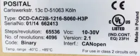 Ocd-cac2b-1216-s060-h3p Frada Posital New Rotary Encoder
