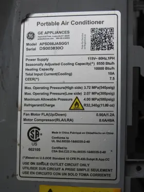 Jhs-a018-main Ge Portable Air Conditioner Control Board Inch Apsd08jasgg1 Jhs-a018-main Ge Portable Air Conditioner Control Board Inch Apsd08jasgg1