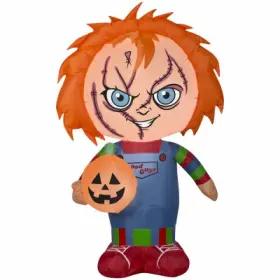 224991 Gemmy Halloween Inflatable Chucky With Jack-oft-lantern 42 Inch -