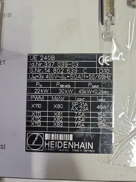 Ue-240b Heidenhain Ue 240b Iftd Nr. 337 039-03 Inch Tested Good Ue-240b Heidenhain Ue 240b Iftd Nr. 337 039-03 Inch Tested Good