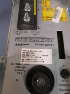1.2-050-220 Indramat 1.2-050-220/300-w0/220/380 Ac Servo Power Supply Tvm