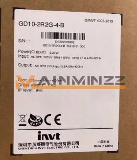 Gd10-2r2g-4-b Invt 1pc Frequency Converter 2.2kw 380v Inverter New