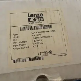E94p080y2nemxx2b23 Lenze Americas 13411754 Positionservo Drive 1 Pcs No Cord