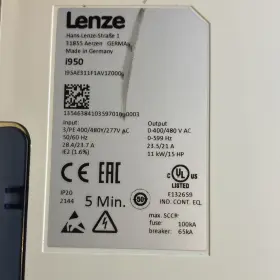 I95ae311f1av1z0000 Lenze I950 Digital Servo Drive 11 Kw 3-phase Ac 400/480v 277v 23.5/21a