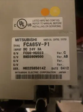 Fcu-hr412 Mitsubishi Electric Fca65v-p1 Numerical Control System Memory