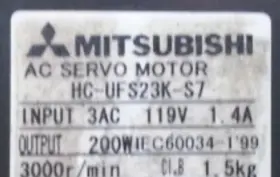Hc-ufs23k-s7 Mitsubishi Electric Ac Servo Motor New Original Expedite
