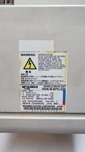Mds-b-sph-220 Mitsubishi Electric Spindle Drive Unit
