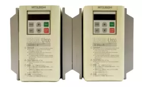 Fr-s520e-0.4k Mitsubishi Fr-u120-1.5k Inverter Drive Freqrol-u100 Lot Of 2 Working Spare