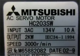 Hc203sw Mitsubishi New 1pc Ac Servo Motor Ko