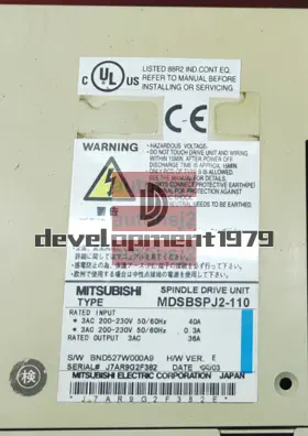 Mds-b-spj2-110 Mitsubishi Mdsbspj2-110 1pc Used Mdsbspj2110