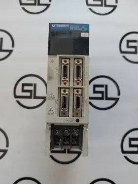 Mr-j2s-20b-eb Mitsubishi Melservo Ac Drive 0.2kw Untested. May Be A Parts Unit