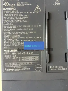 Mr-j3-500b-rj006 Mitsubishi 1pc Used Servo Drive