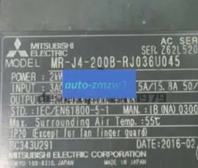 Mr-j4-200b-rj036u045 Mitsubishi One Used Mrj4200brj036u045 Servo Drive