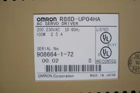 R88d-up04ha Omron Servo Drive Refurbished Free Expedited Shipping