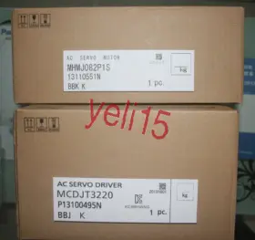 Mhmj082p1s Panasonic 1set New Ac Servo Motor Driver Mcdjt3220 In Box