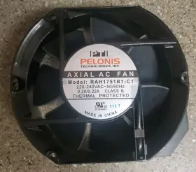 Rah1751b1-c Pelonis Technologies Inc Axial Ac Fan 220-240vac 50/60hz 0.20/0.22a Class B New
