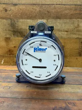 Ritter Tg1/5 Drum Gas Meter 1l Flow Lab Instrument Nos Germany 2 120 L/h