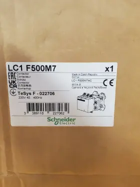 Lc1f500m7 Schneider Lc1 F500m7 Brand New Contactor For Parts Electric 220-240 Vac Coil