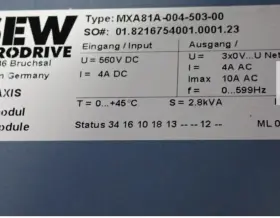 Mxa81a-004-503-00 Sew Eurodrive New Moviaxis Servo Drive Inverter Axis Module