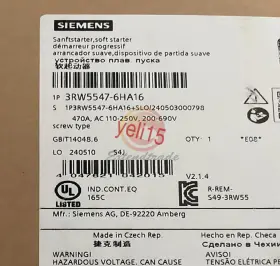 3rw5547-6ha16 Siemens One New Soft Starter
