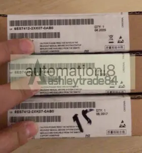 6es7412-2xk07-0ab0 Siemens One Module New 6es7 412-2xk07-0ab0