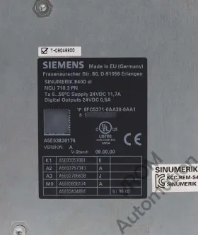 6fc5371-0aa30-0aa1-89amsxx1 Siemens Surplus 6fc5371-0aa30-0aa1 / Sinumerik 840d Sl Servo Control Ncu 710.3 P 6fc5371-0aa30-0aa1-89amsxx1 Siemens Surplus 6fc5371-0aa30-0aa1 / Sinumerik 840d Sl Servo Control Ncu 710.3 P