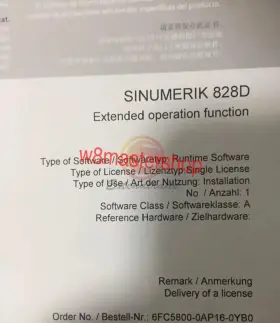 6fc5800-0ap16-0yb0 Siemens New Sinumerik 828d Expand Operation Function