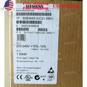 6se6440-2uc21-5ba1 Siemens New 6se6 440-2uc21-5ba1 Micromaster440 Without Filter