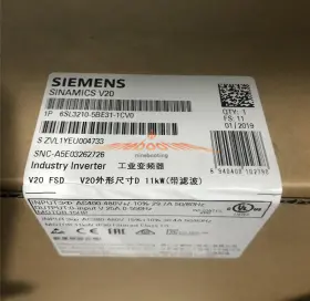 6sl3210-5be31-1cv0 Siemens 1pcs New V20 Inverter 6sl3 210-5be31-1cv0