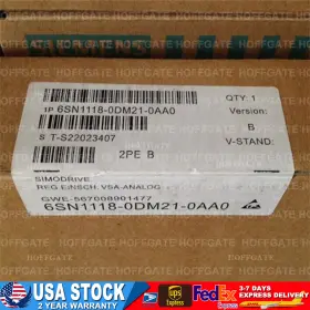 6sn1118-0dm21-0aa0 Siemens New 6sn11180dm210aa0 Simodrive 611-d Closed-loop