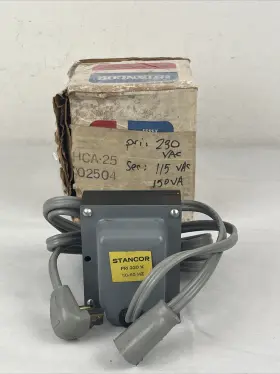 Gsd-75 Stancor Step Down Transformer 230 Vac Plug Pri 230v Sec 115 Nib