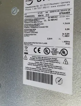 Fds5040a Stober Fds5040a/l Frequency Drive Inch Tested Good
