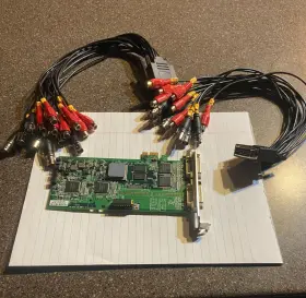 16ch-7016s Techwell Mp177028 Card With 2-8 Chanel Pigtails