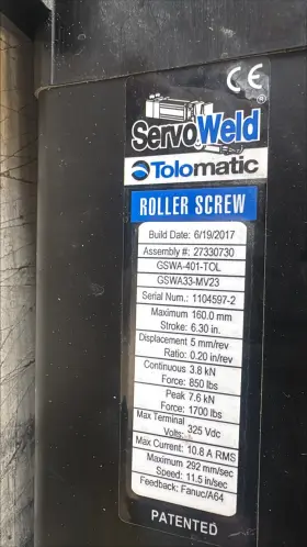 Gswa-401-tol Tolomatic Roller Screw 27330730 Gswa33-mv23