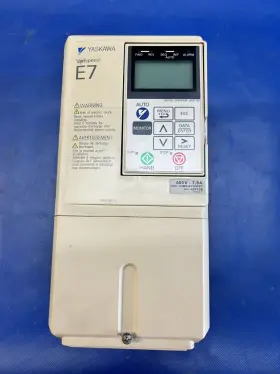 Cimr-e7u43p7 Yaskawa Used Series Varispeed E7 Ac Drive 5hp 480v 7.6a